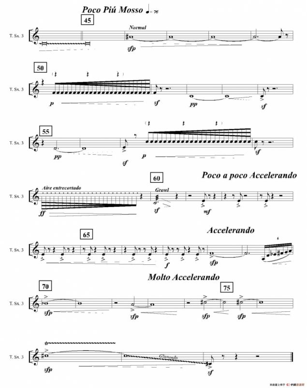 Ingravity（第四乐章）（第三次中音萨克斯分谱）