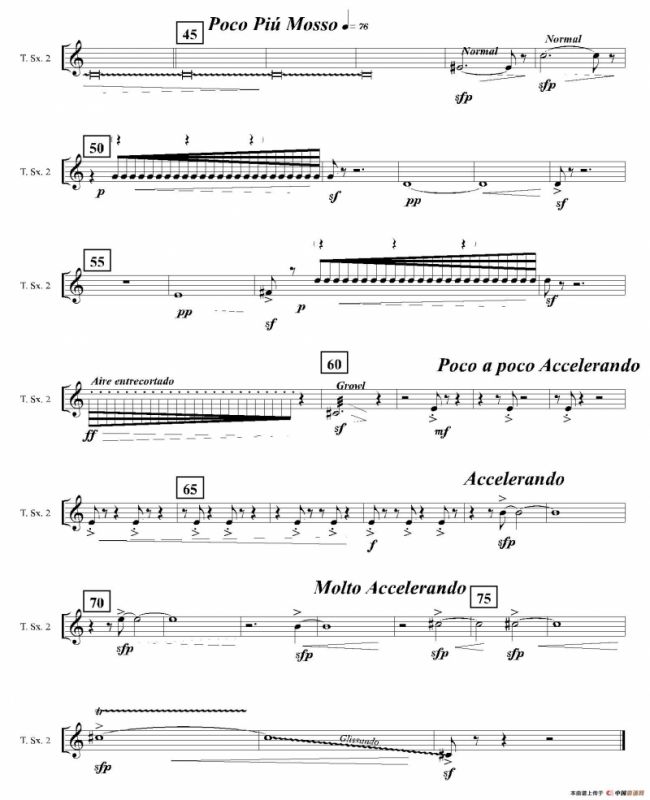 Ingravity（第四乐章）（第二次中音萨克斯分谱）