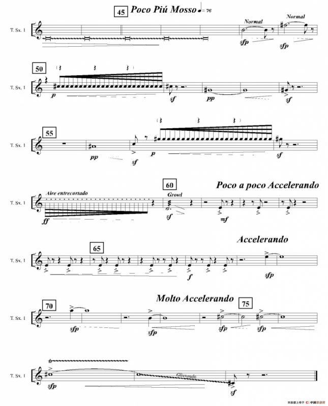 Ingravity（第四乐章）（第一次中音萨克斯分谱）