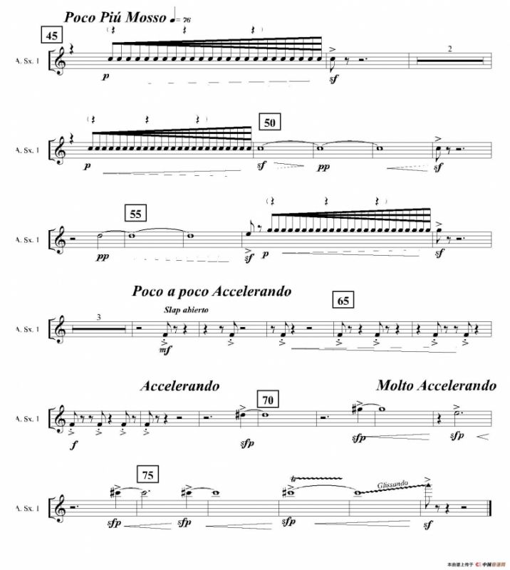 Ingravity（第四乐章）（第一中音萨克斯分谱）