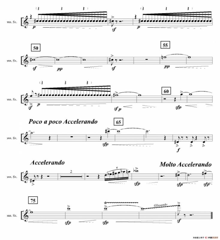 Ingravity（第四乐章）（第一高音萨克斯分谱）