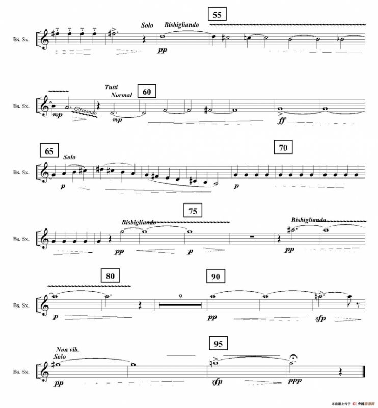 Ingravity（第三乐章）（低音萨克斯分谱）