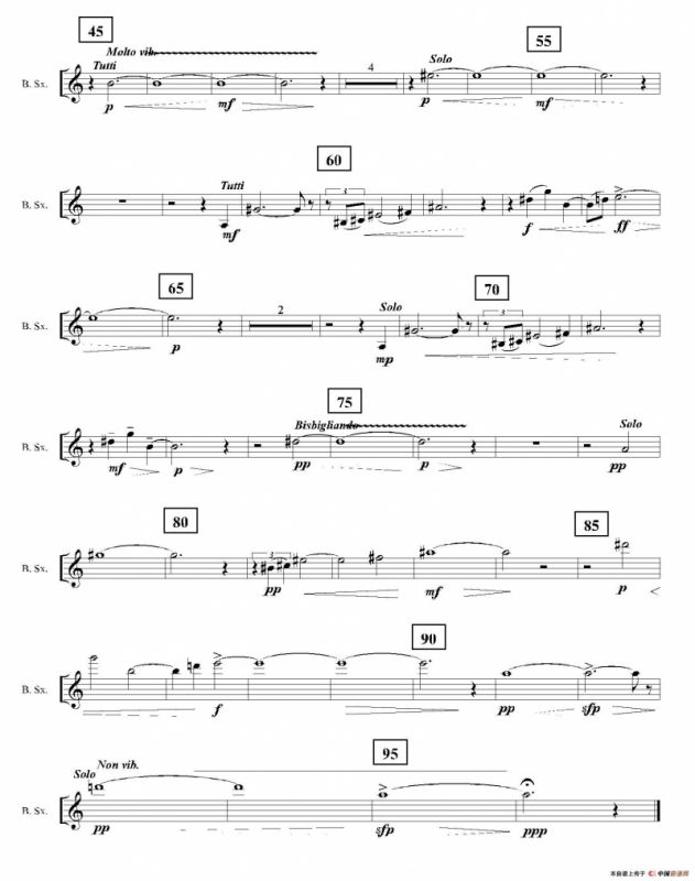 Ingravity（第三乐章）（上低音萨克斯分谱）