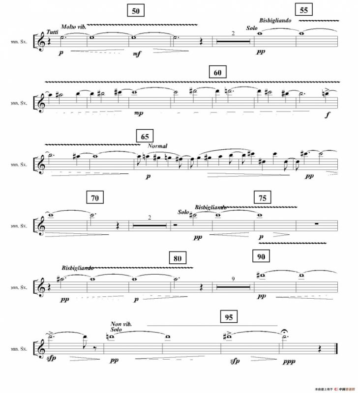 Ingravity（第三乐章）（第一高音萨克斯分谱）