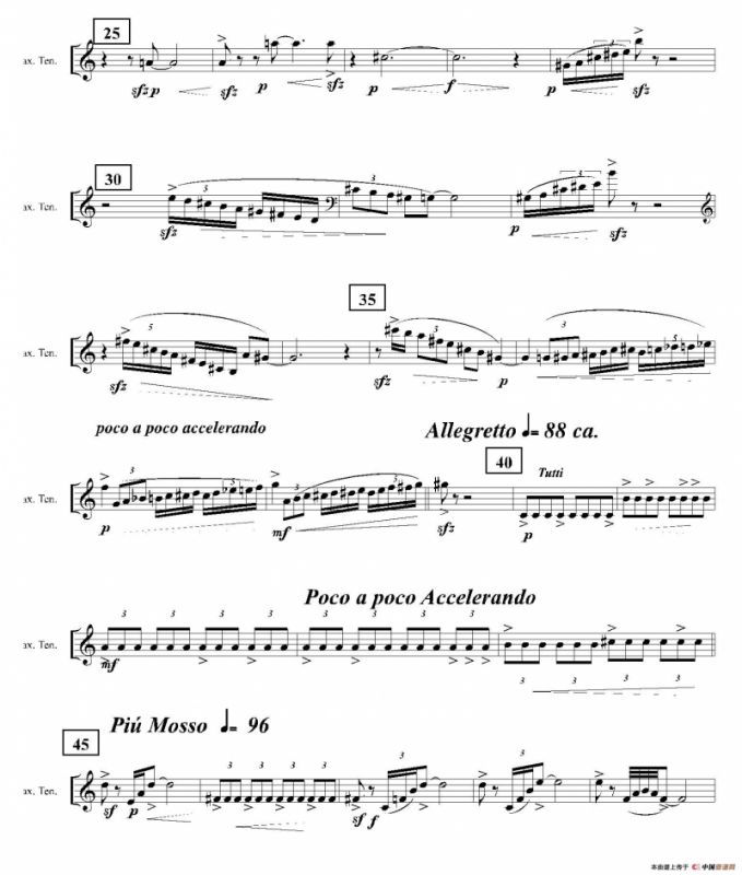 Ingravity（第二乐章）（次中音萨克斯分谱）