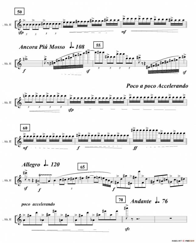 Ingravity（第二乐章）（第二中音萨克斯分谱）