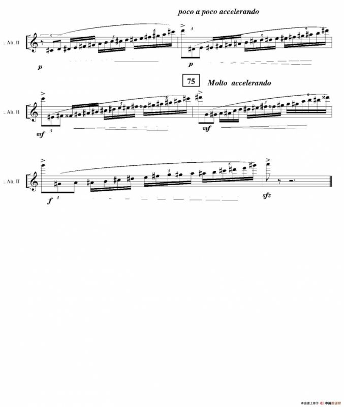 Ingravity（第二乐章）（第二中音萨克斯分谱）