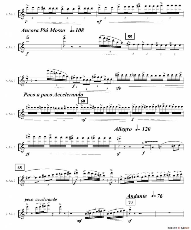 Ingravity（第二乐章）（第一中音萨克斯分谱）