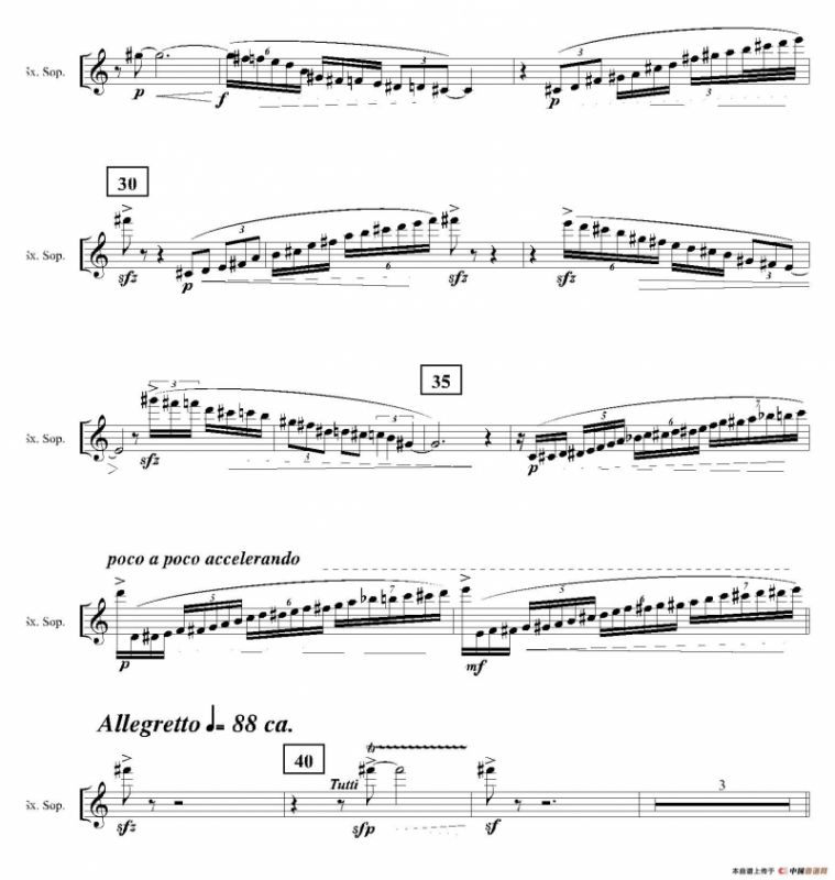 Ingravity（第一乐章）（Saxo 萨克斯分谱）