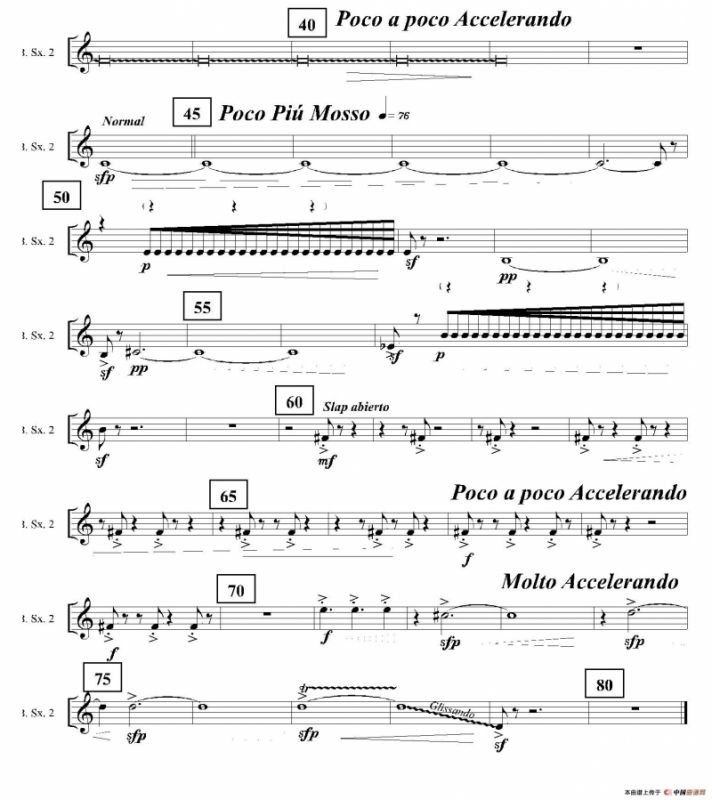 Ingravity（第一乐章）（第二上低音萨克斯分谱）