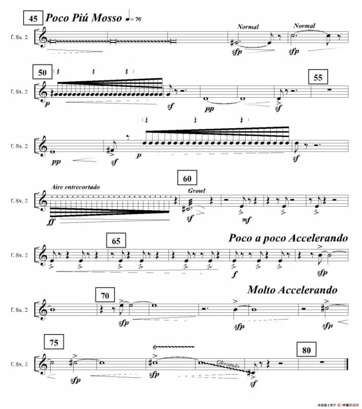 Ingravity（第一乐章）（第二次中音萨克斯分谱）