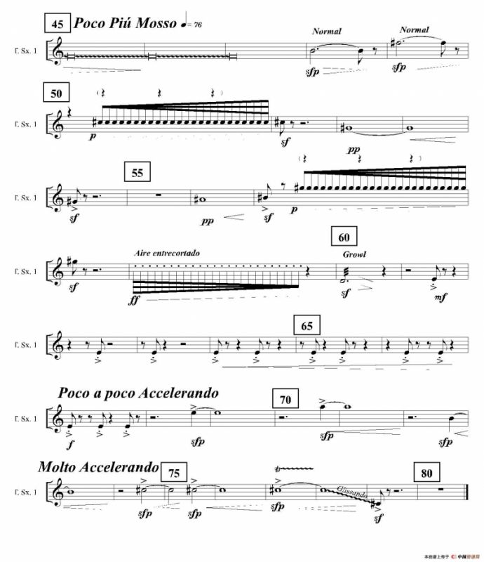 Ingravity（第一乐章）（第一次中音萨克斯分谱）