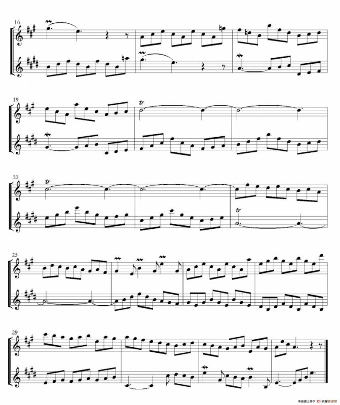 Inventions 巴赫15首创意曲（二重奏—10）