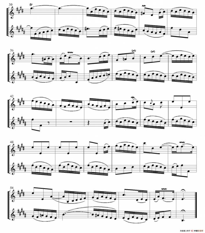 Inventions 巴赫15首创意曲（二重奏—3）