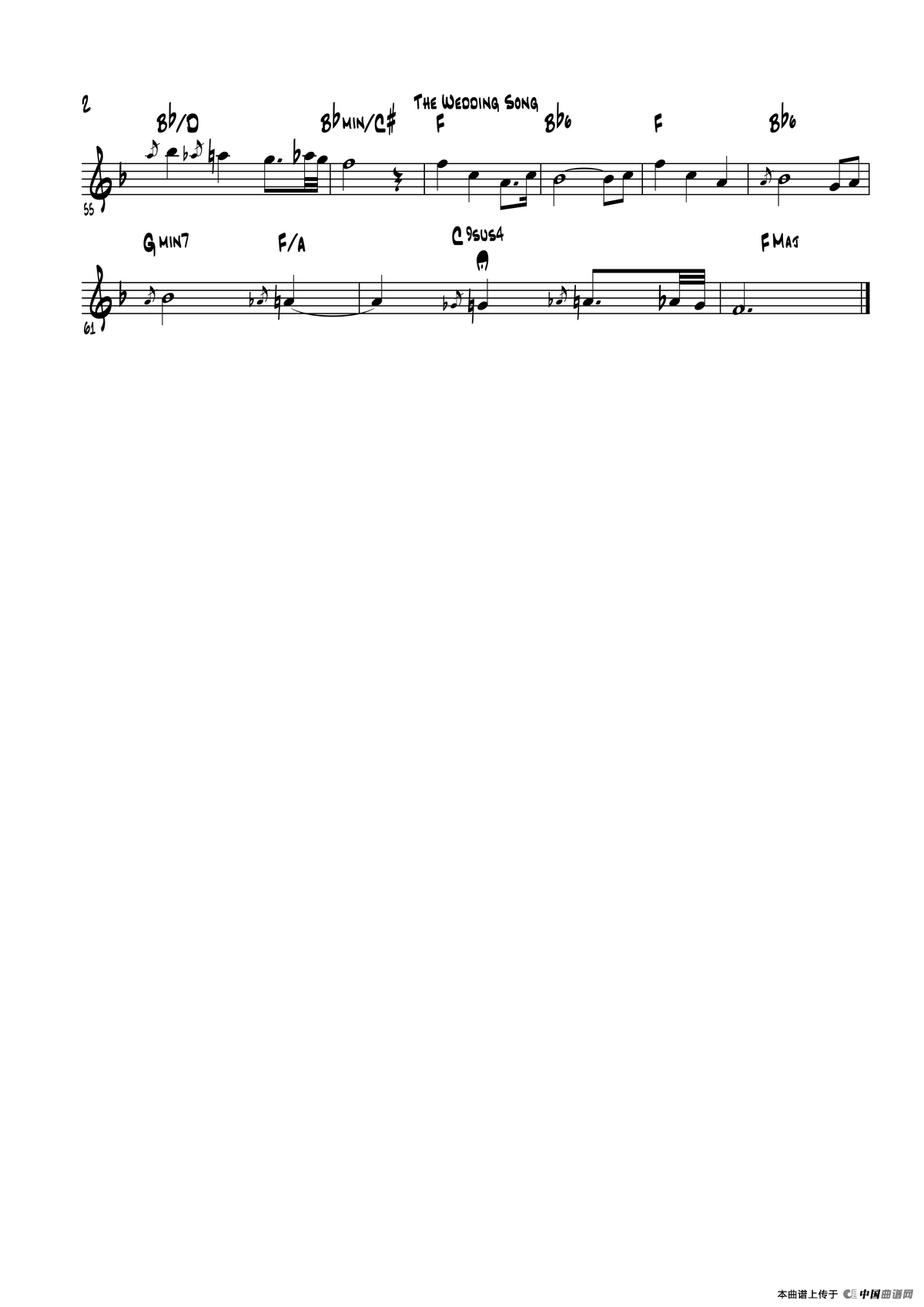 The Wedding Song（高音萨克斯）