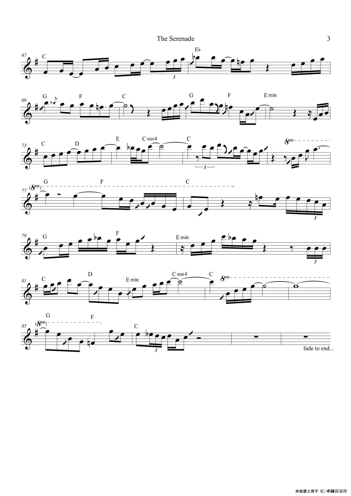 The Serenade（中音萨克斯）