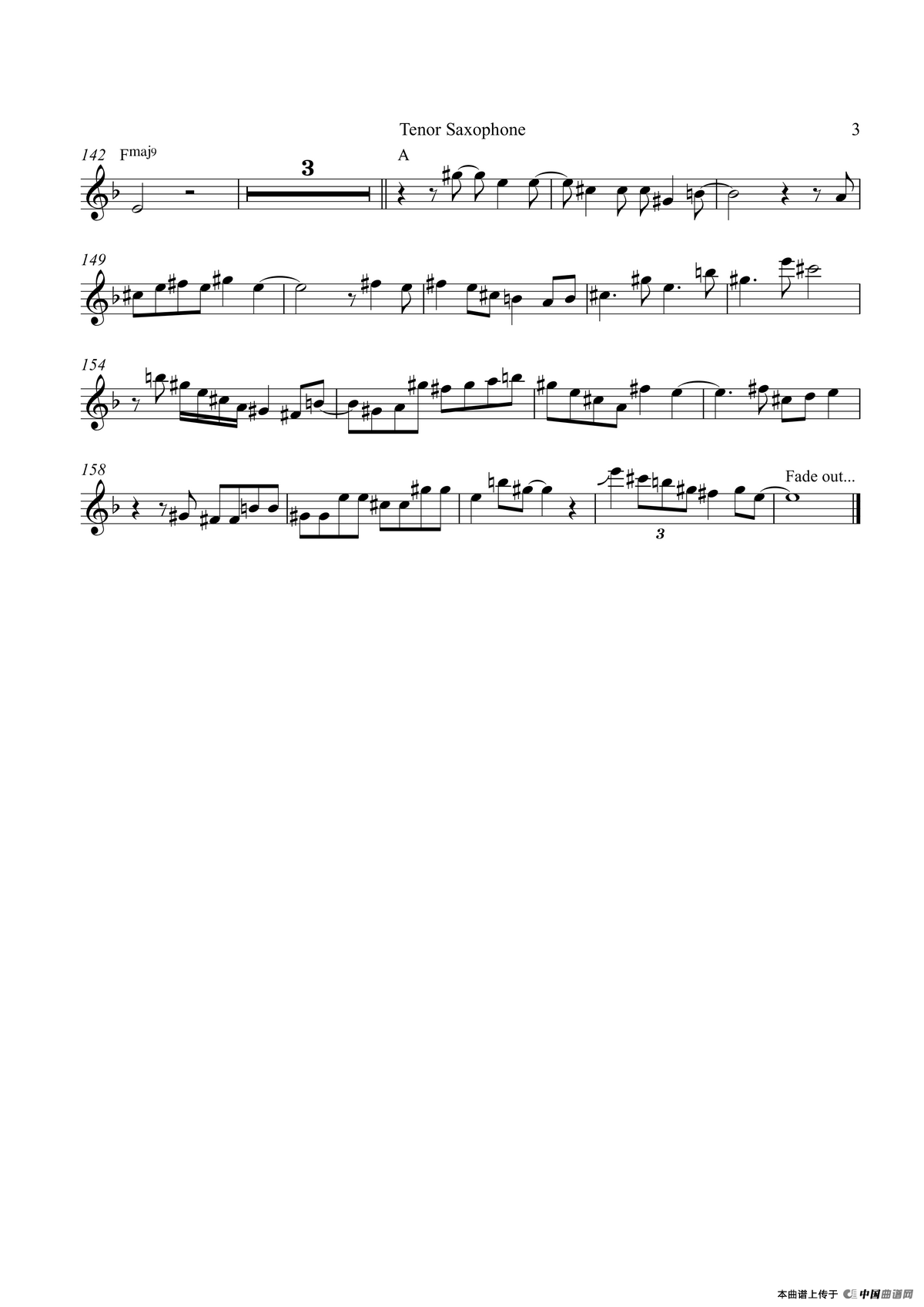 The Girl From Ipanema（次中音萨克斯）