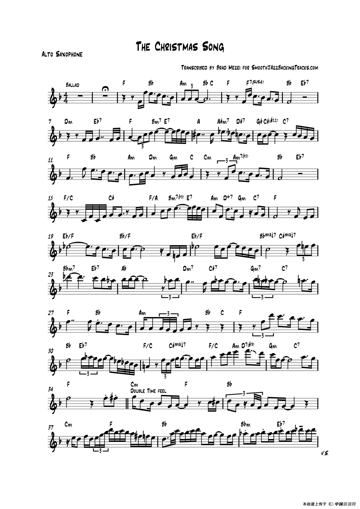 The Christmas Song（中音萨克斯）