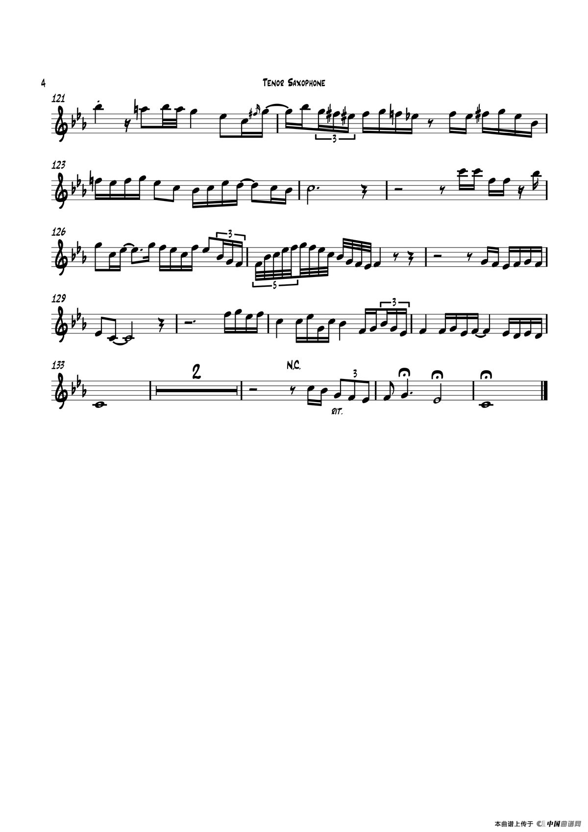 Tango（次中音萨克斯）