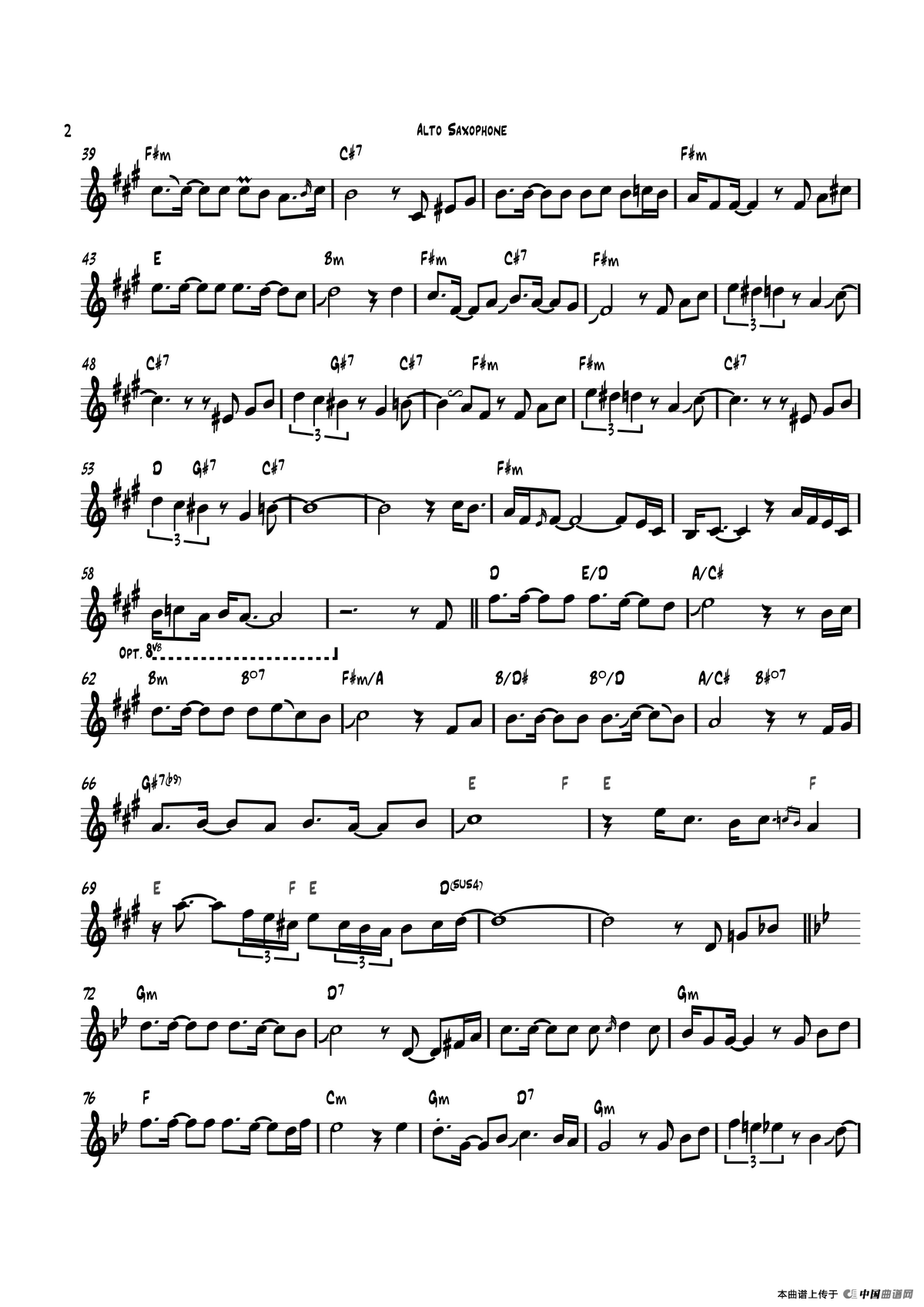 Tango（中音萨克斯）