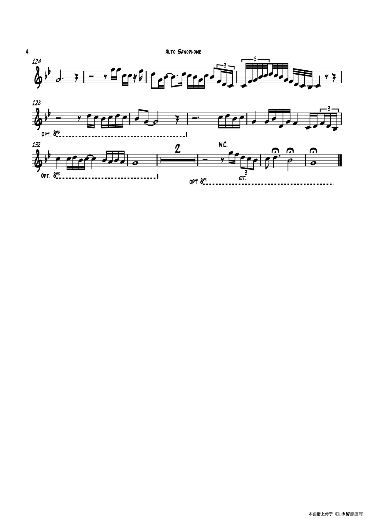 Tango（中音萨克斯）