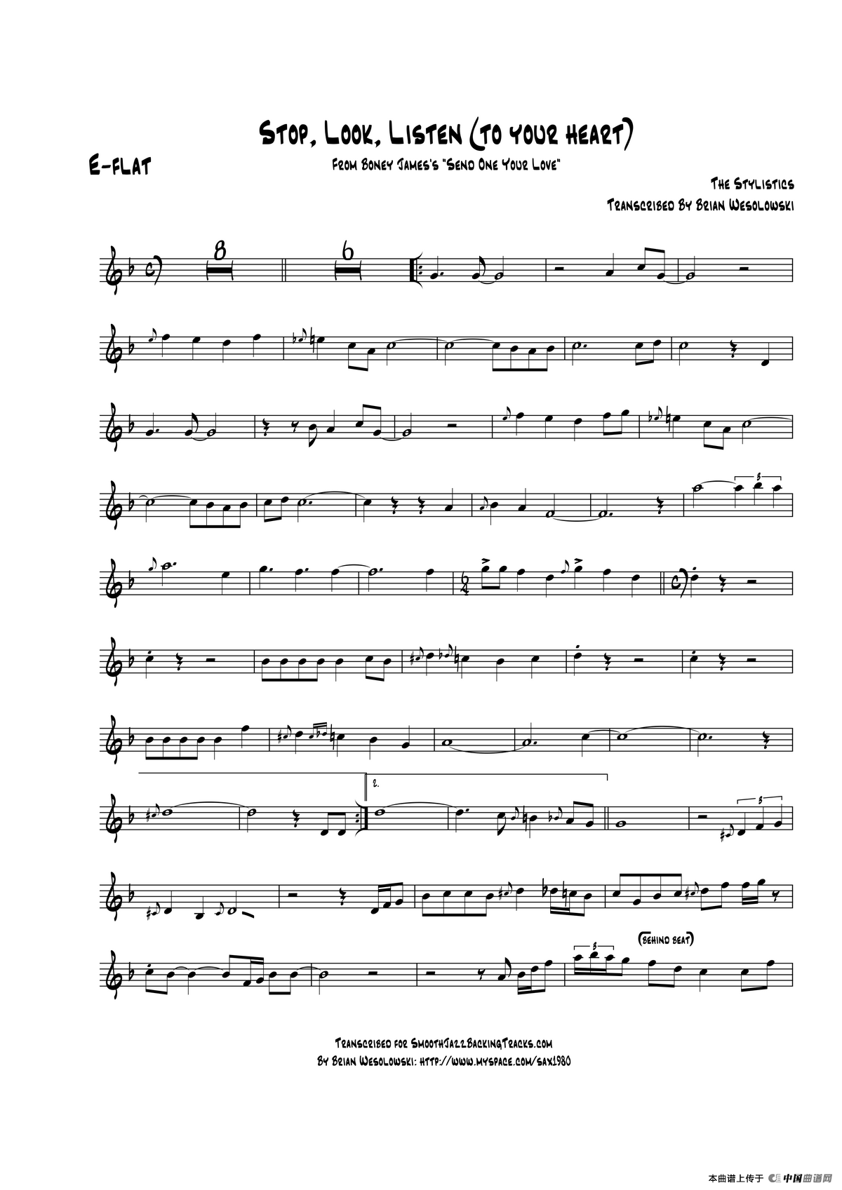 Stop Look Listen（中音萨克斯）