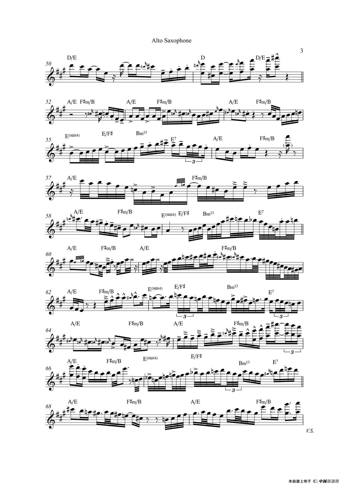 So Amazing（中音萨克斯）