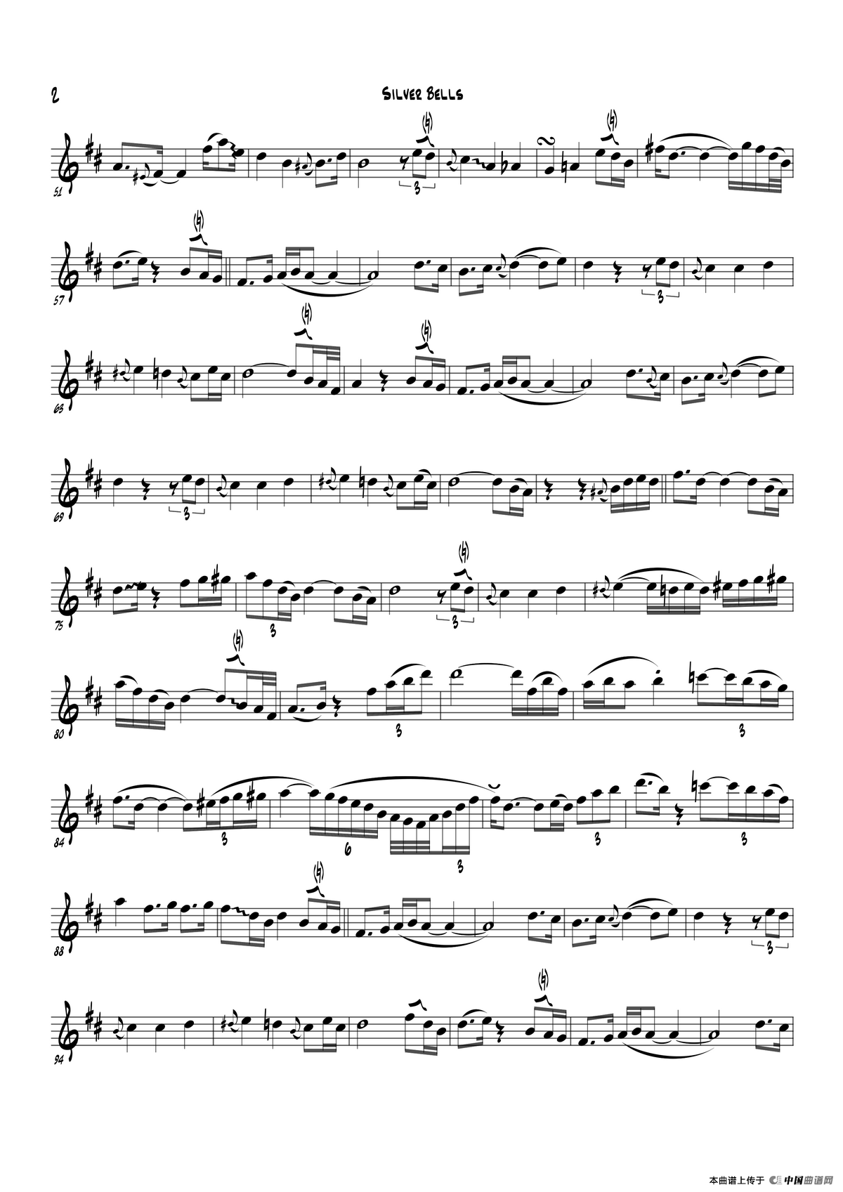 Silver Bells（Eb Part）