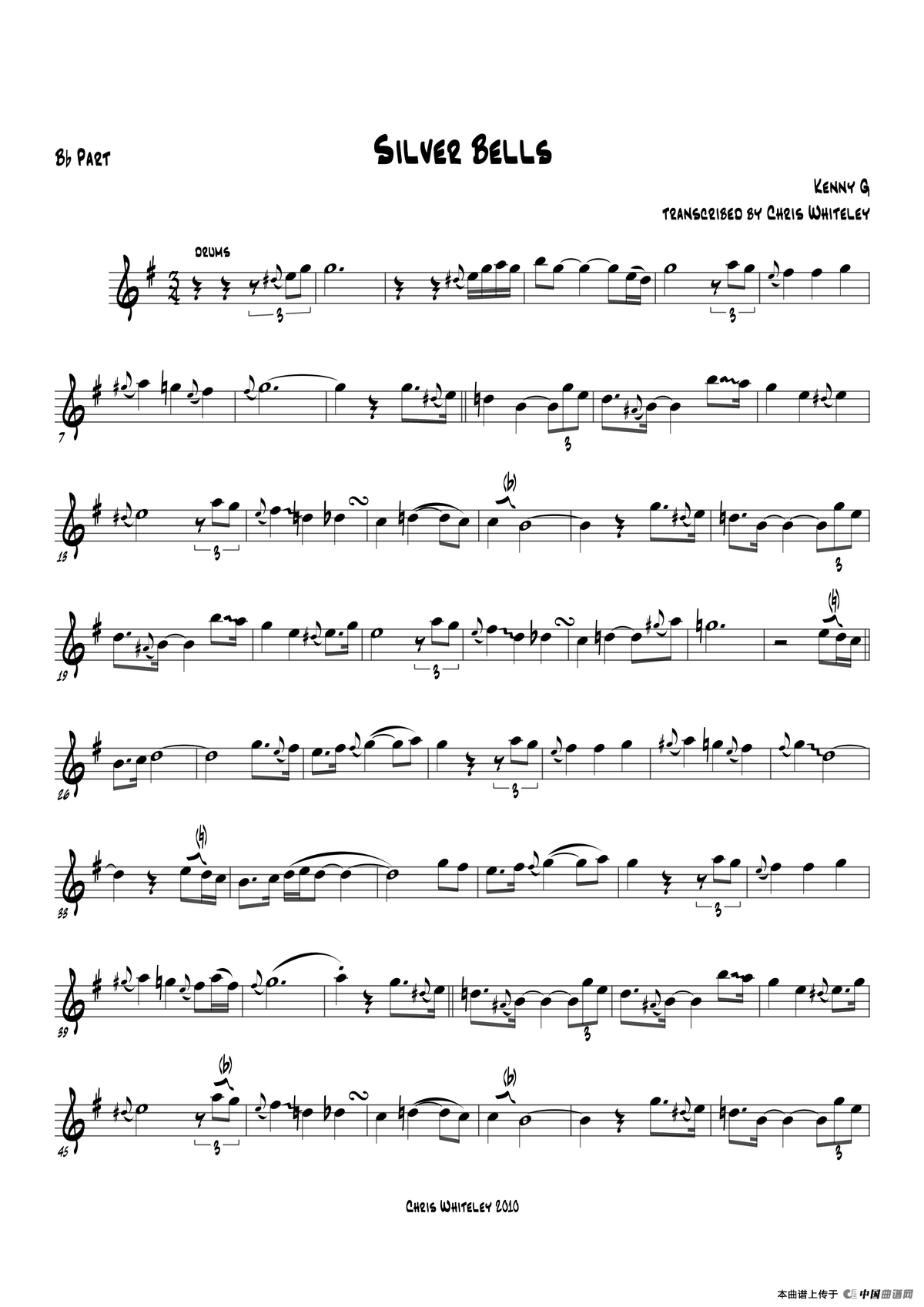 Silver Bells（Bb Part）