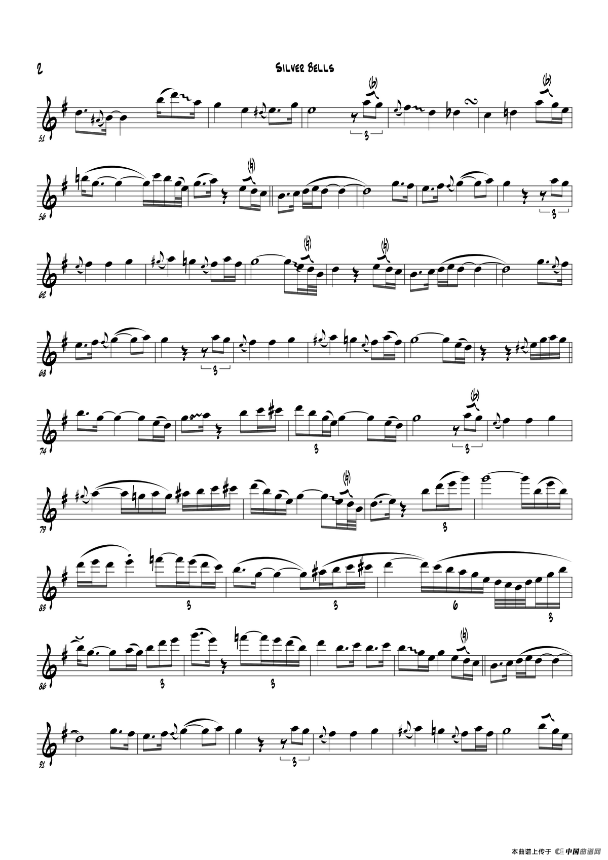 Silver Bells（Bb Part）