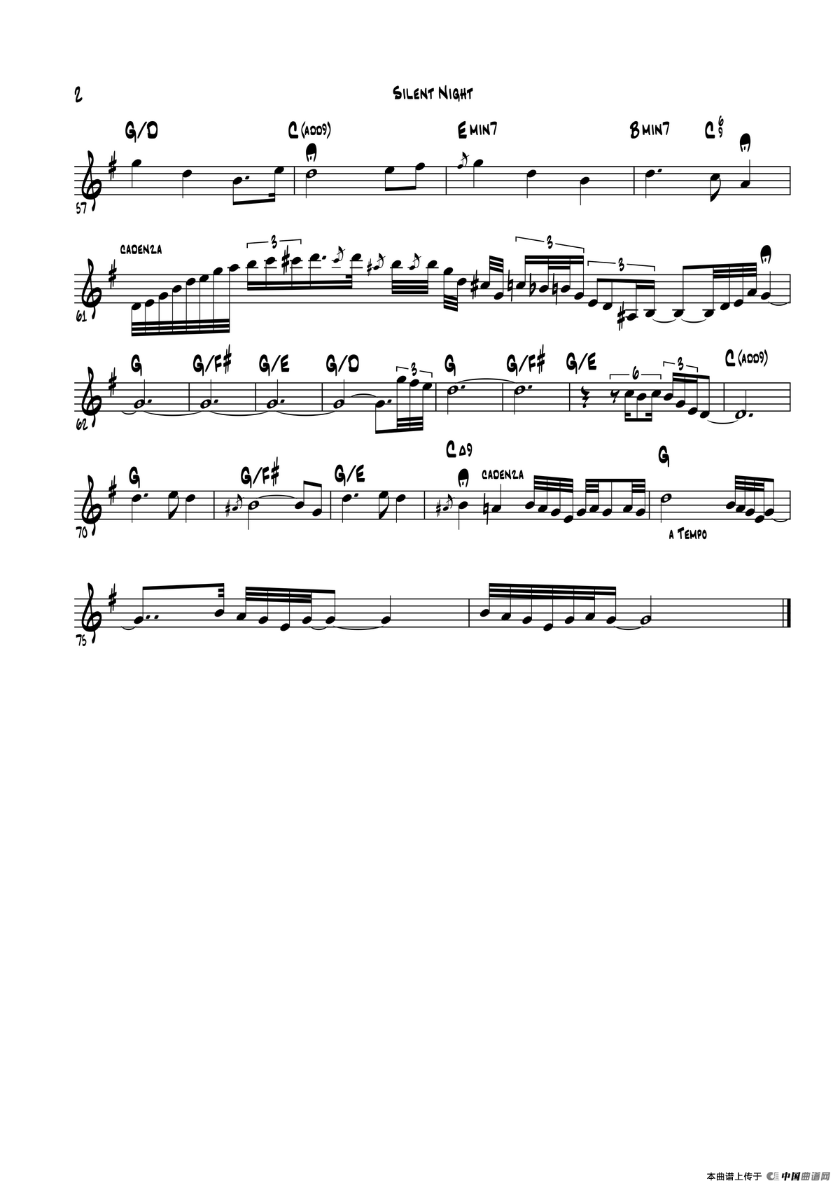 Silent Night（高音萨克斯）