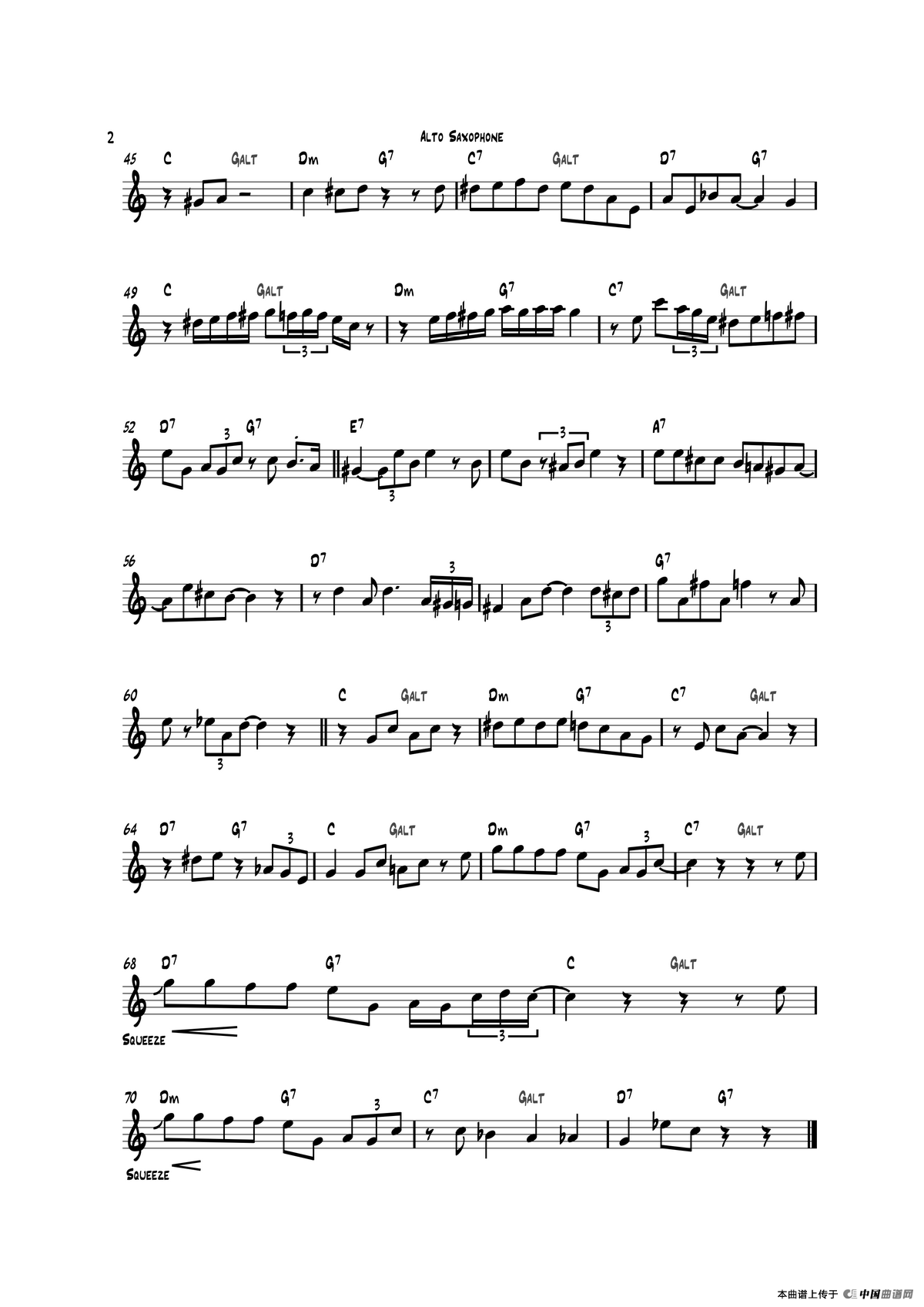 Santa Baby（中音萨克斯）