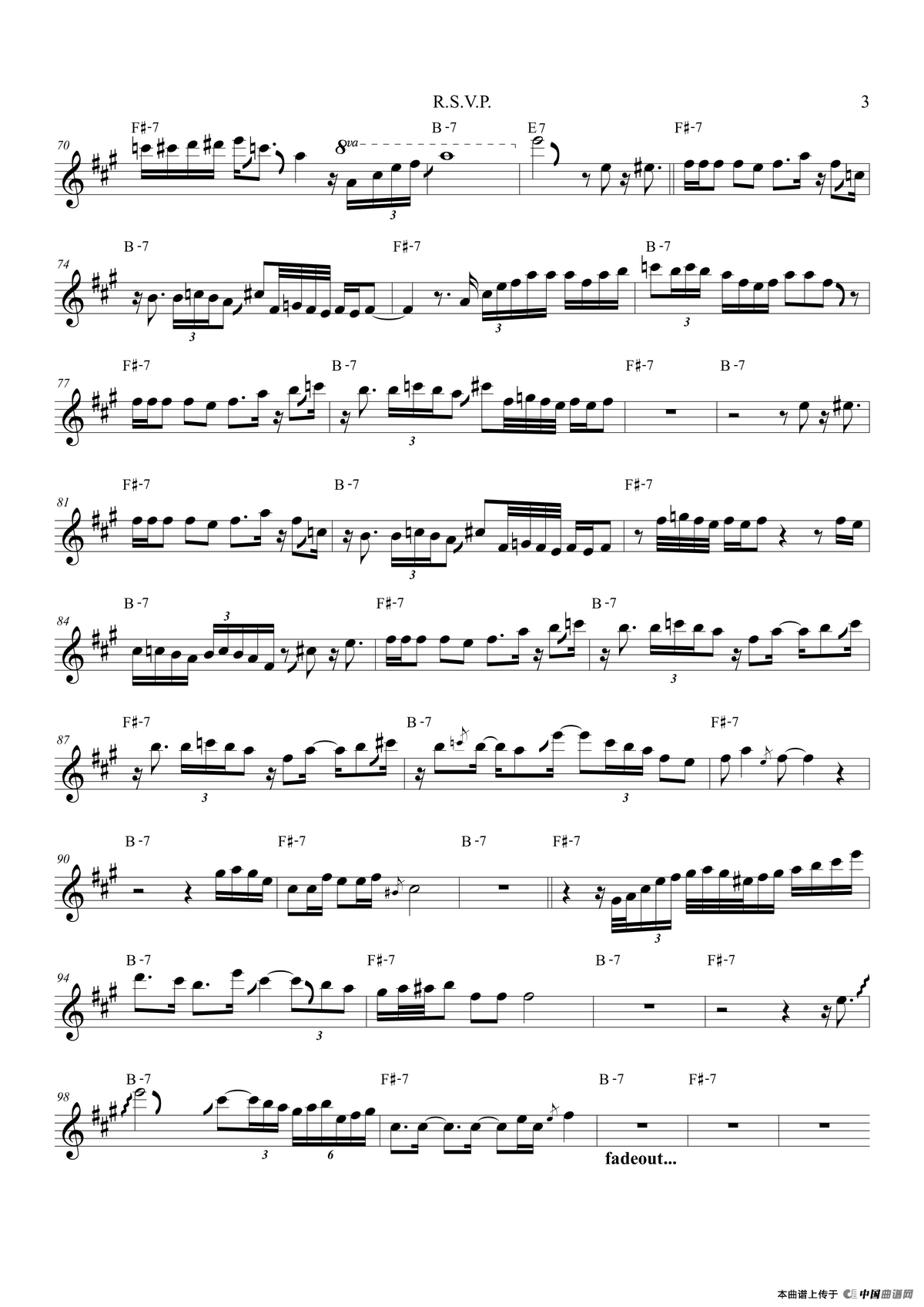 R.S.V.P（次中音萨克斯）