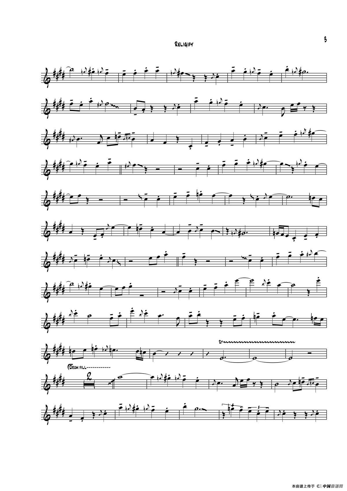 Religify（中音萨克斯）