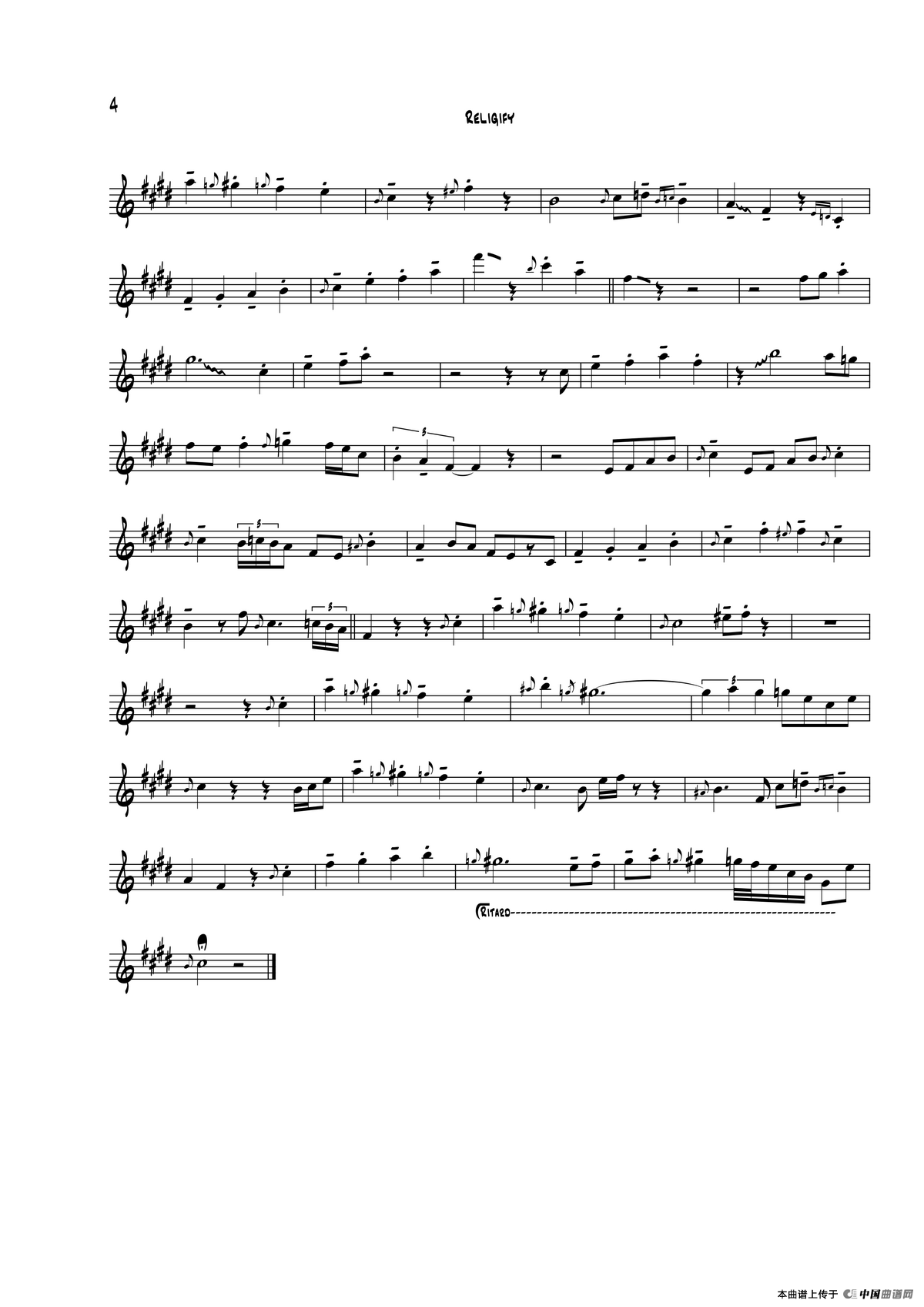 Religify（中音萨克斯）