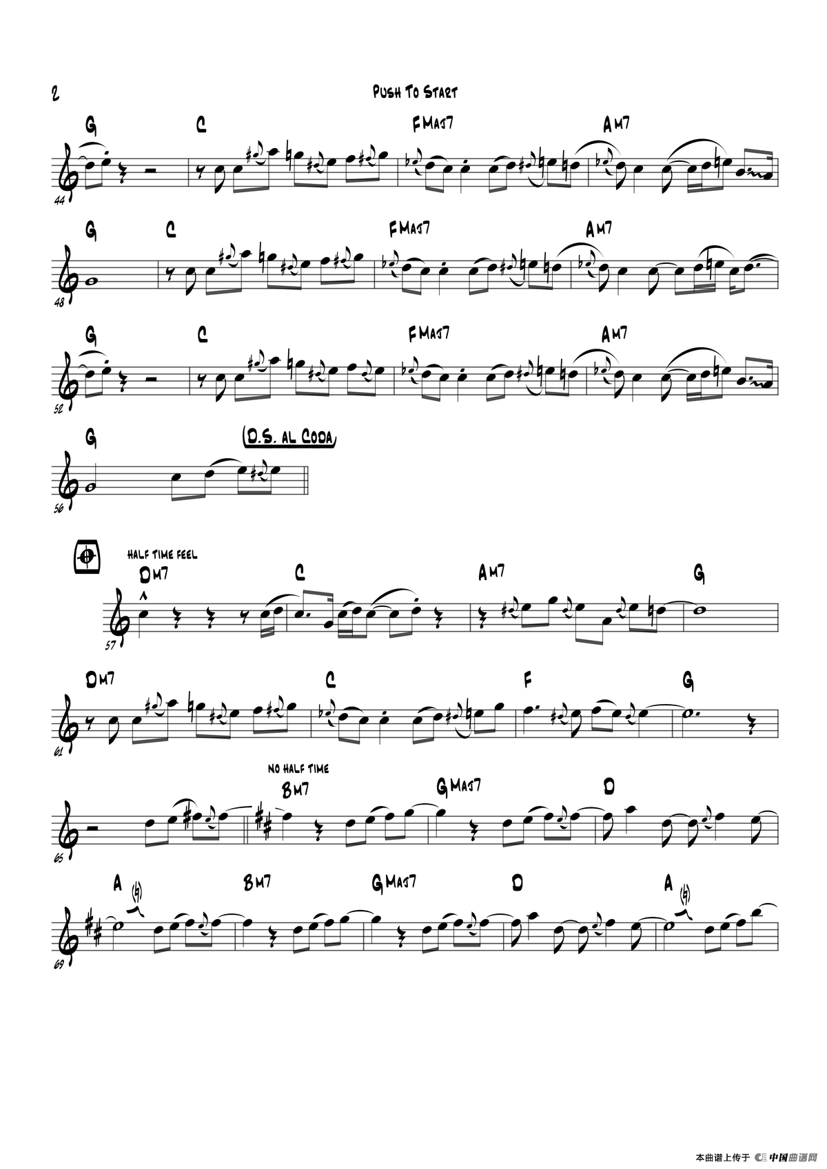 Push To Start（Bb Part）