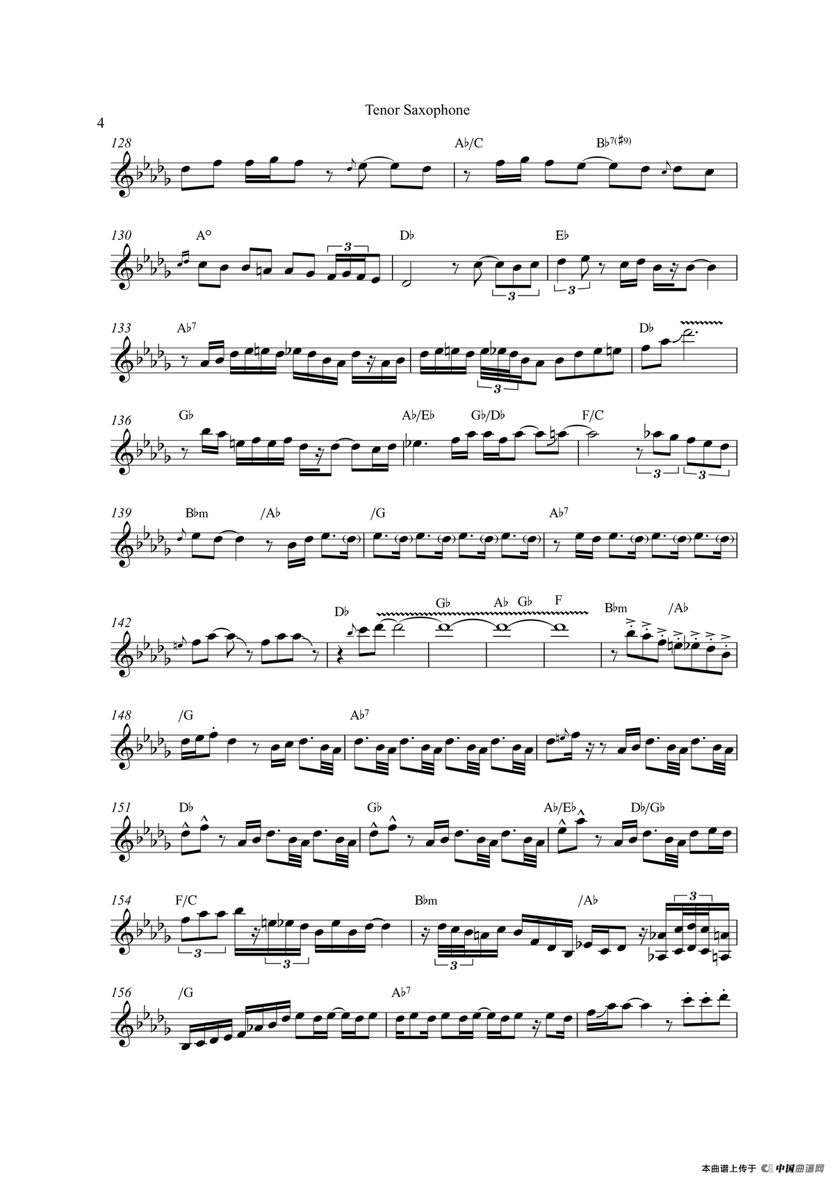 Nothings Gonna Change My Love For You（次中音萨克斯）