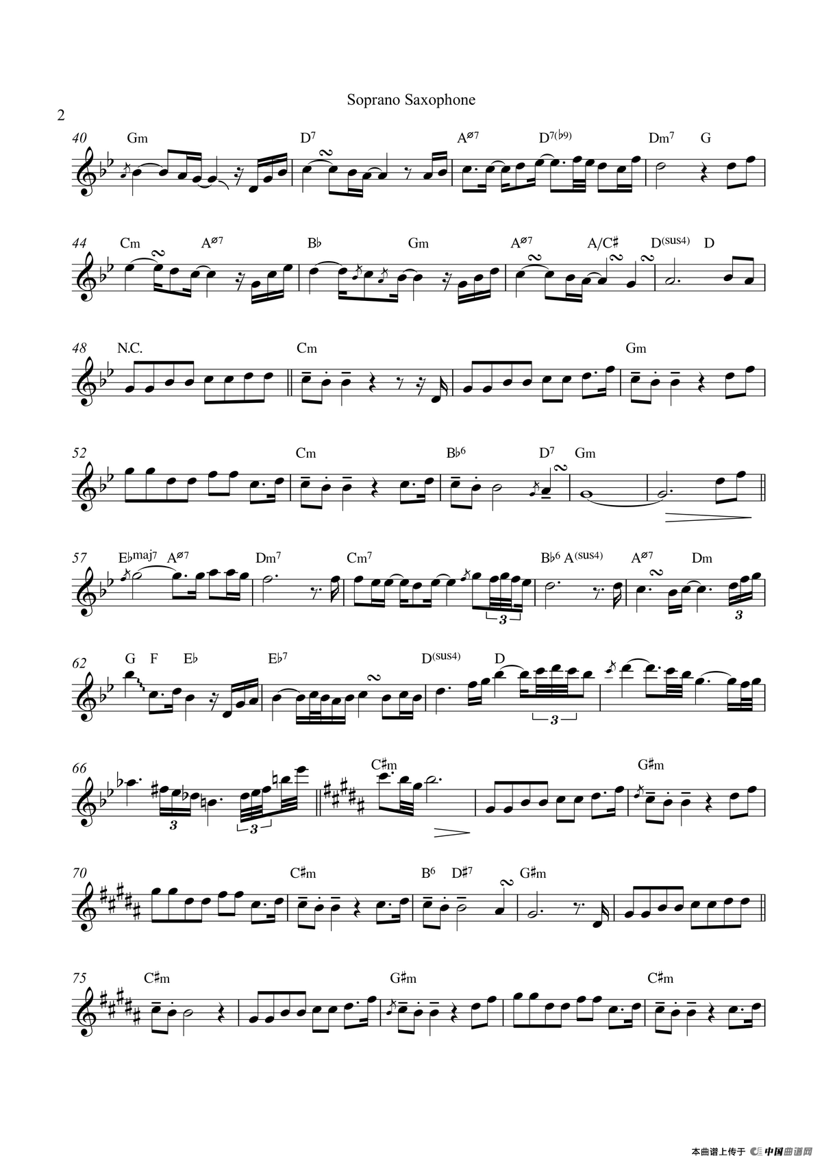 Paradise（高音萨克斯）