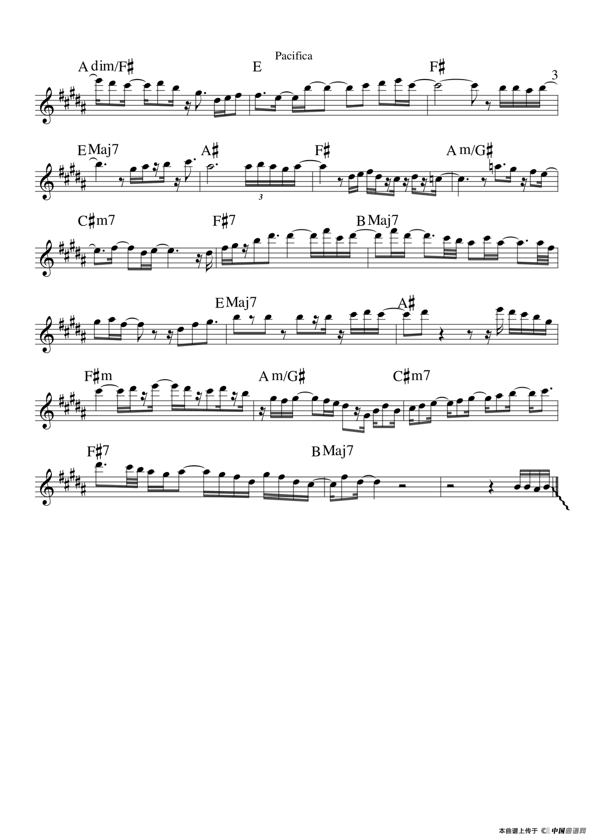 Pacifica（次中音萨克斯）