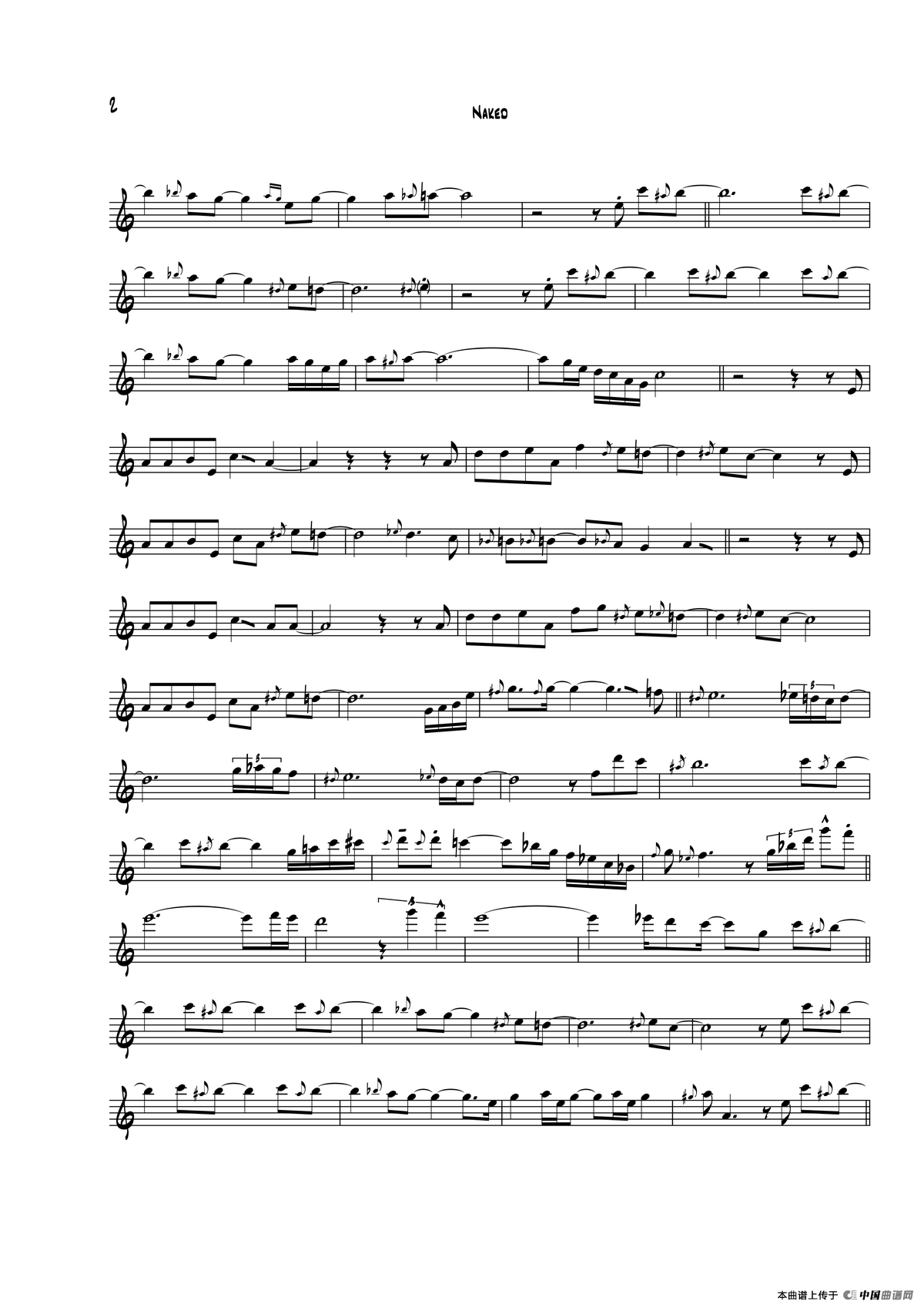 Naked（中音萨克斯）