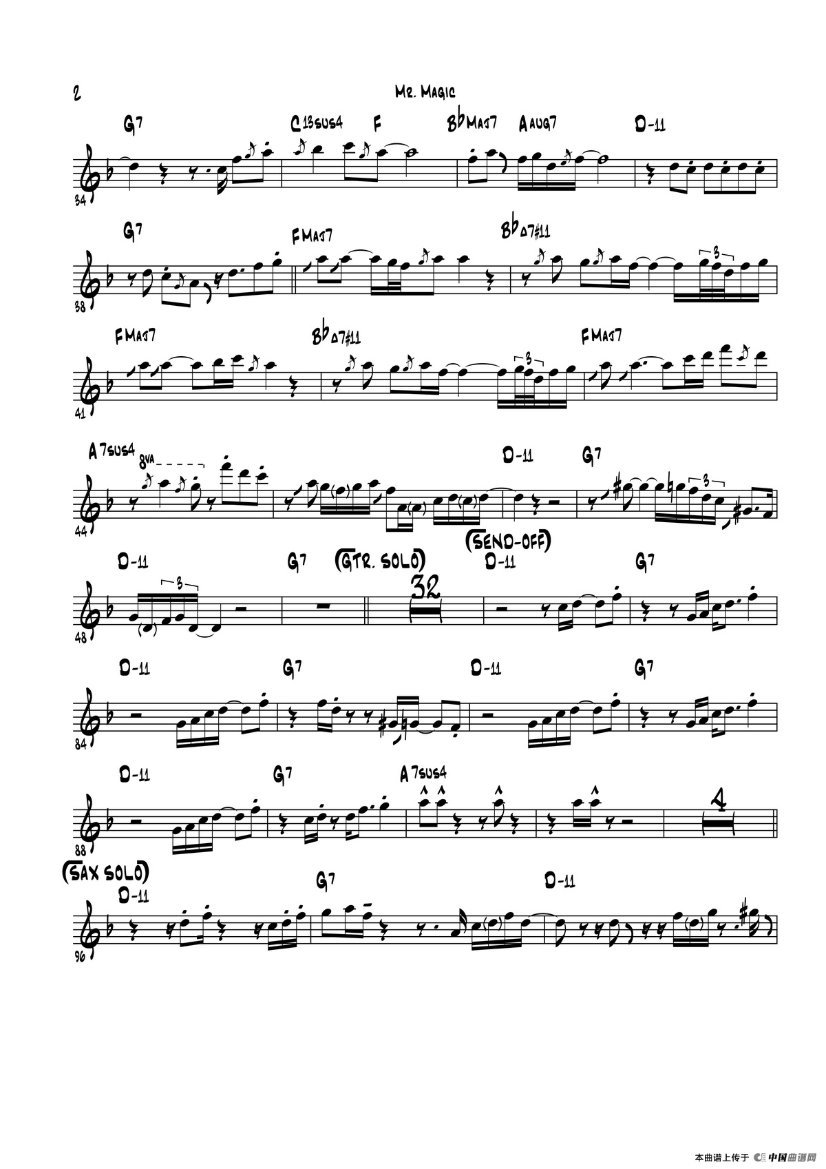 Mr Magic（次中音萨克斯）