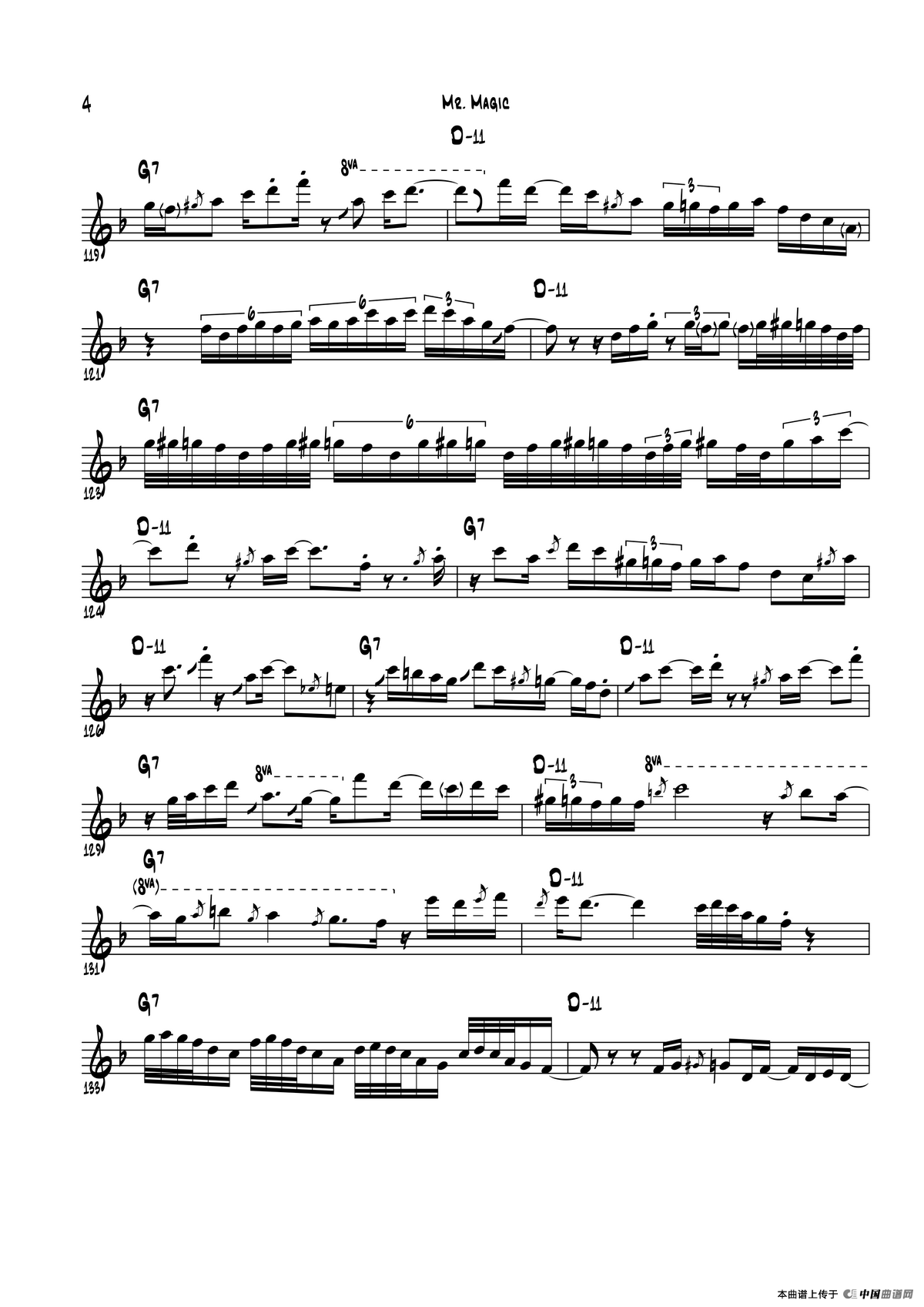 Mr Magic（次中音萨克斯）