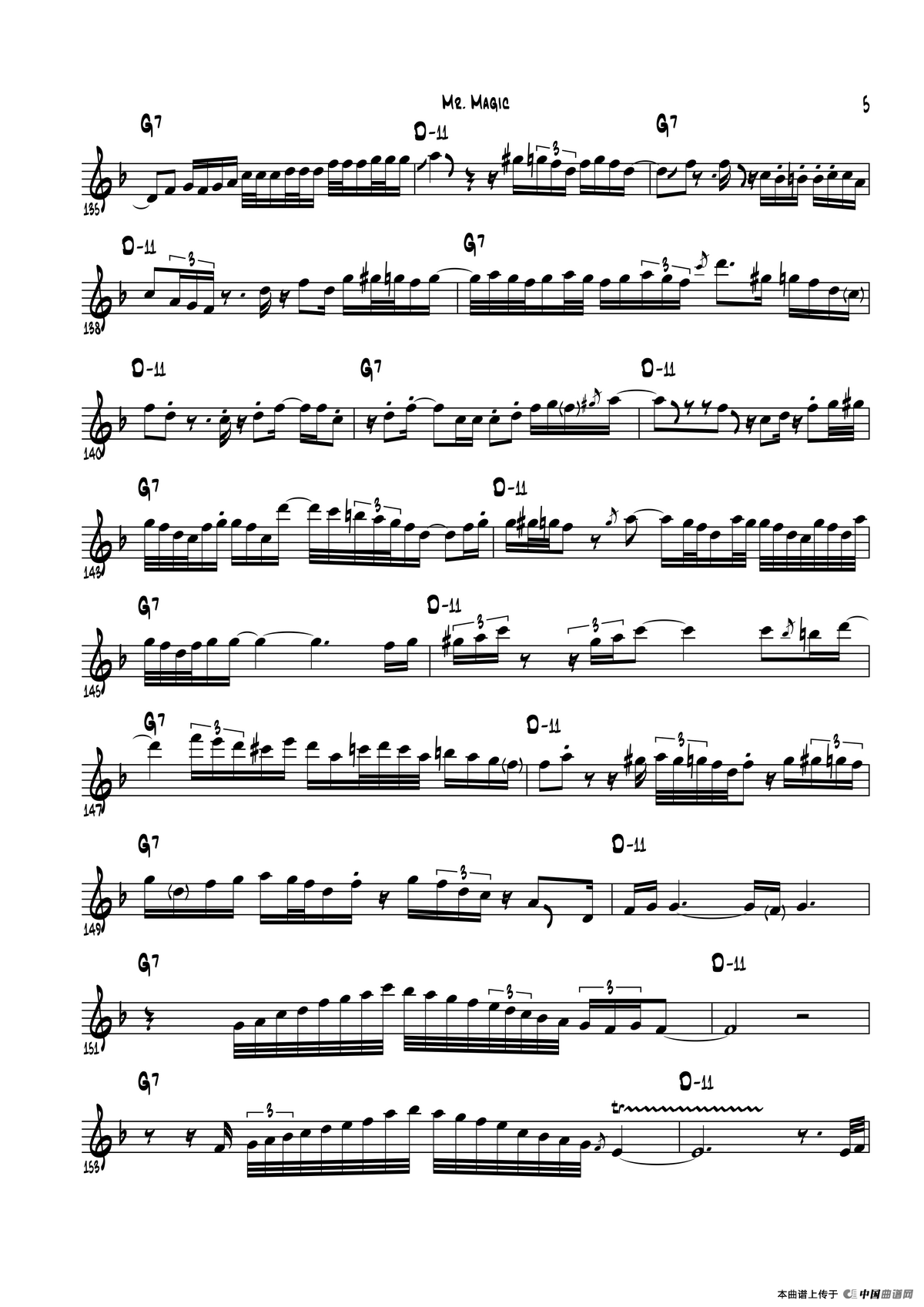 Mr Magic（次中音萨克斯）