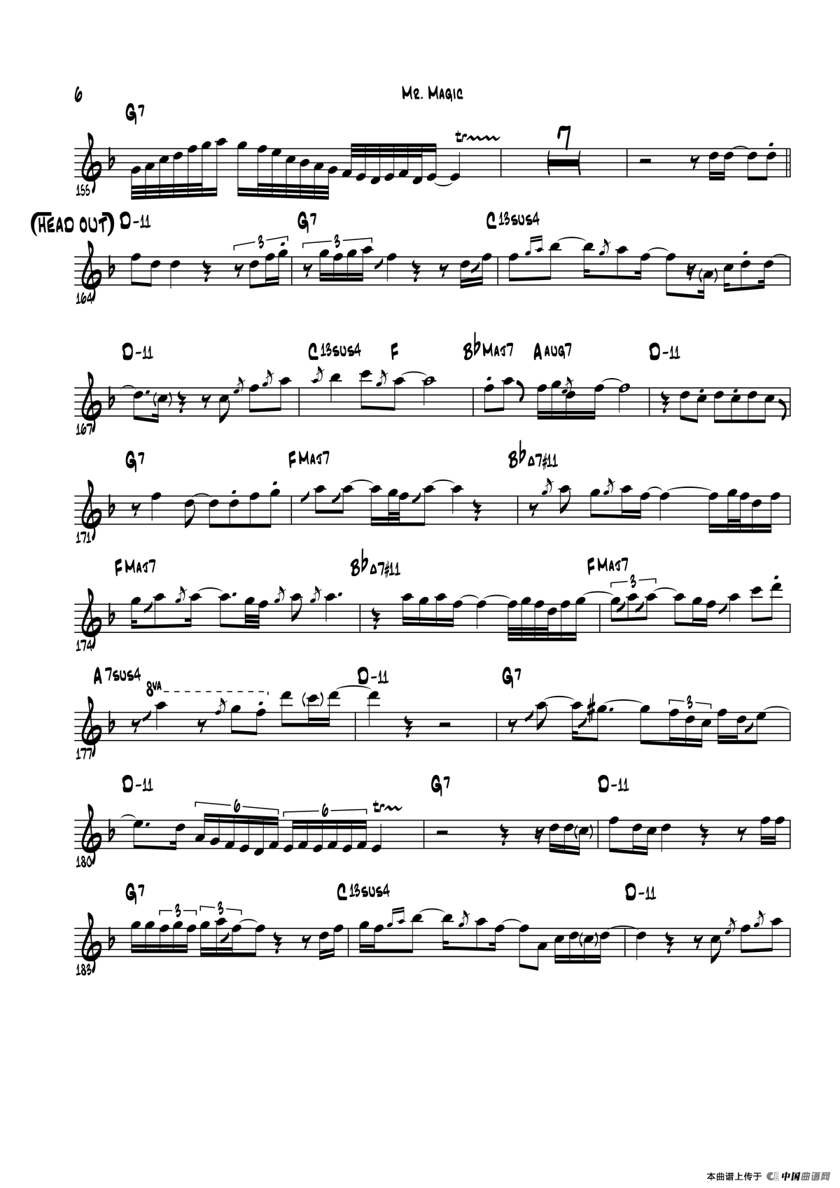 Mr Magic（次中音萨克斯）