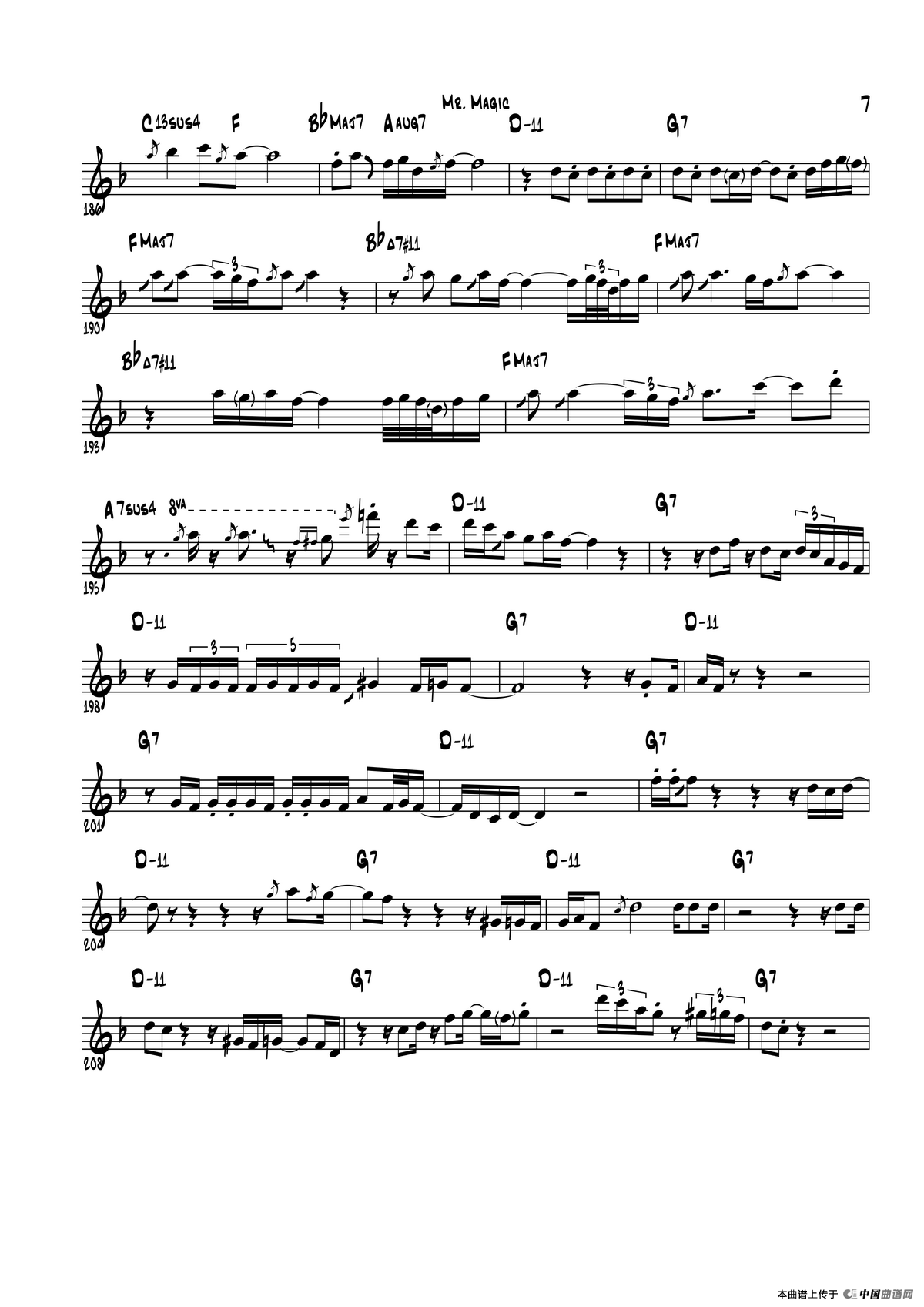 Mr Magic（次中音萨克斯）