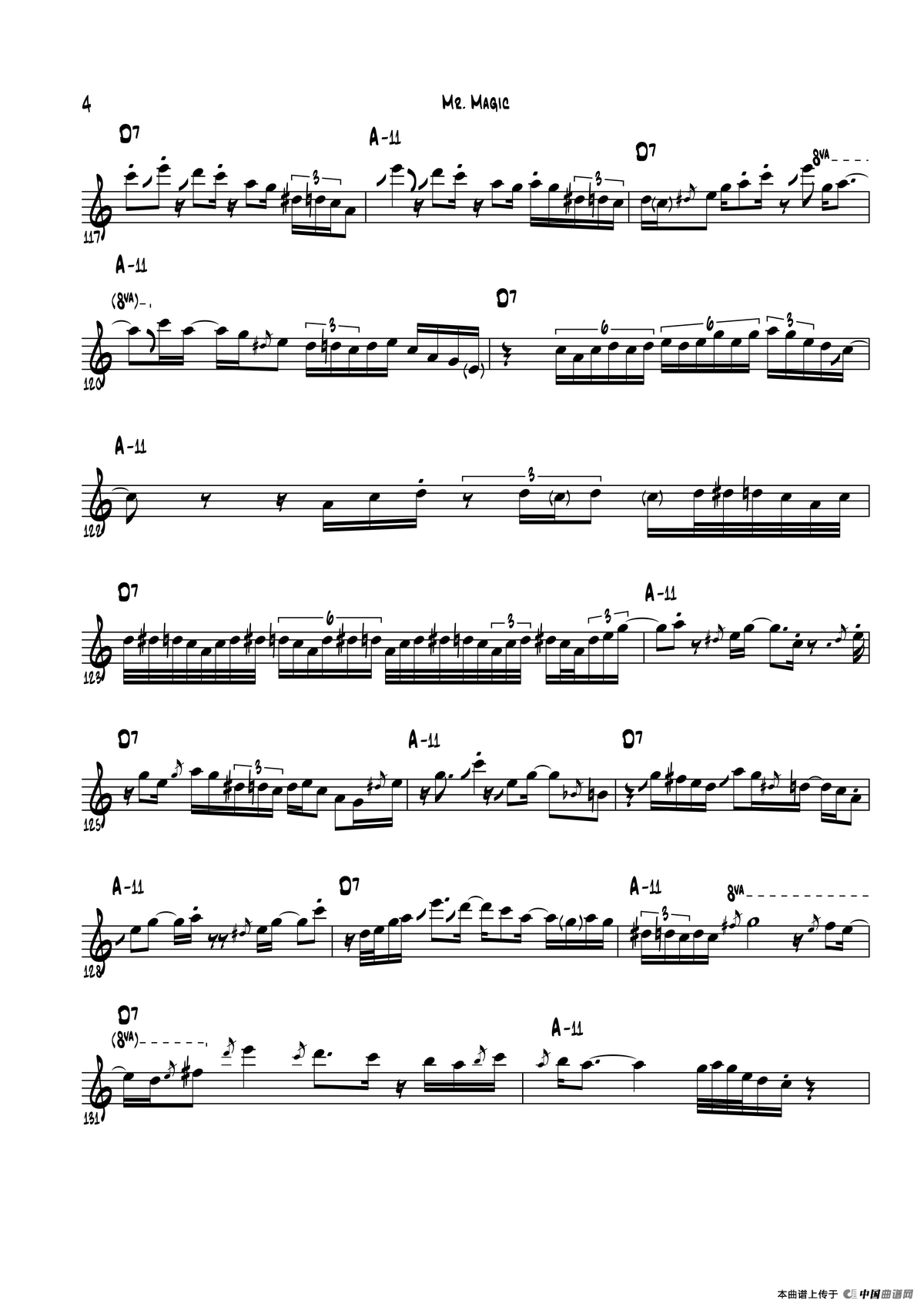 Mr Magic（中音萨克斯）