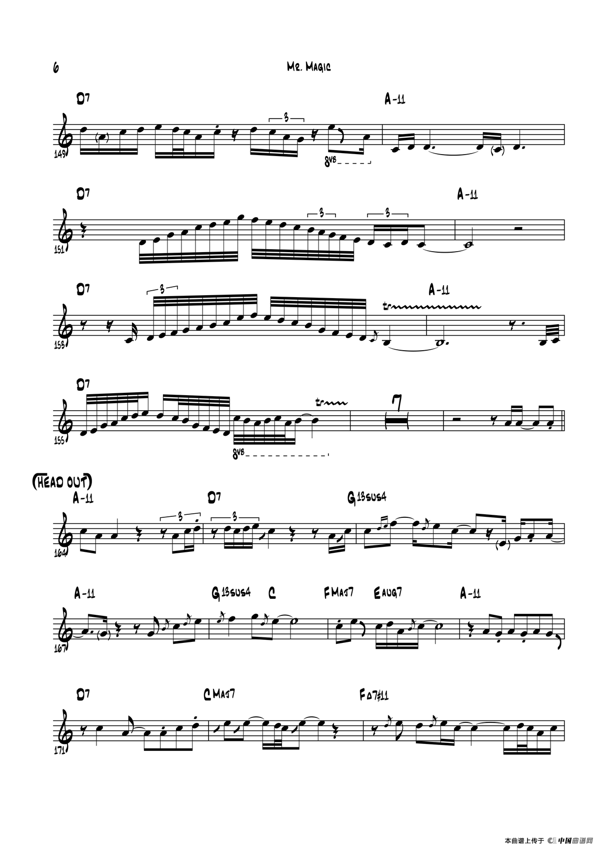 Mr Magic（中音萨克斯）