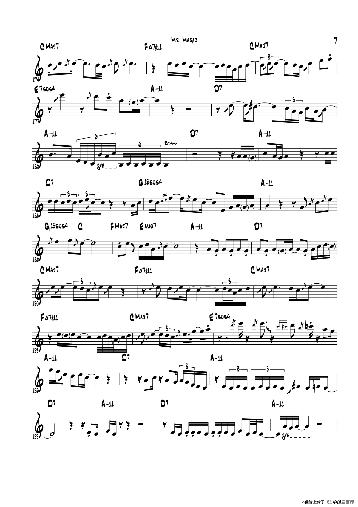 Mr Magic（中音萨克斯）