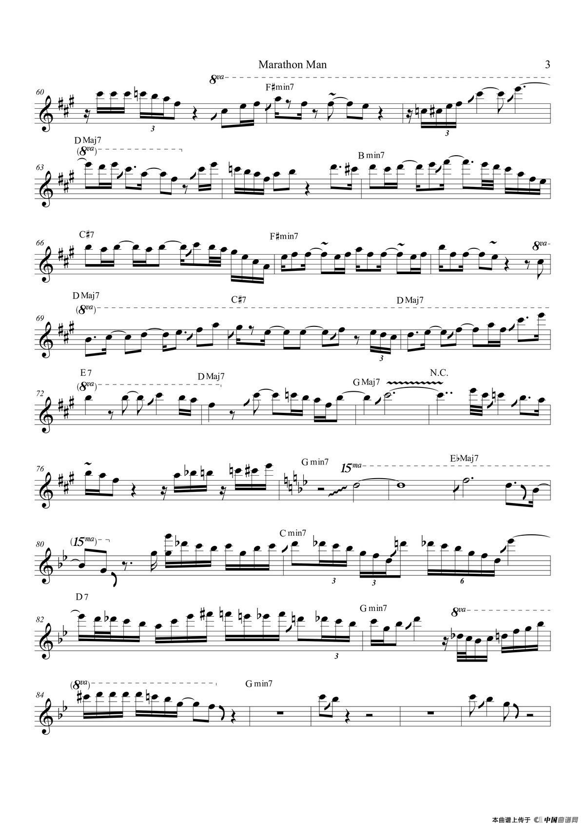 Marathon Man（次中音萨克斯）