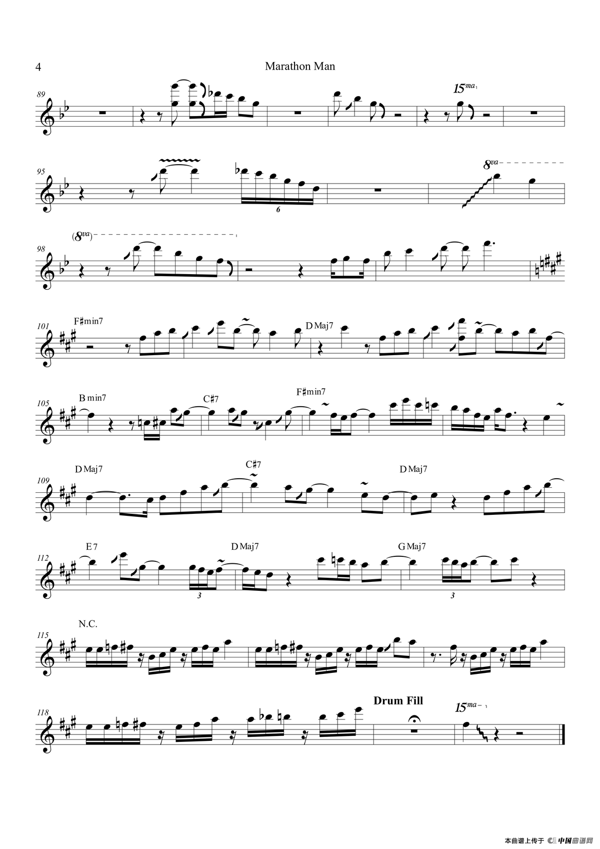 Marathon Man（次中音萨克斯）